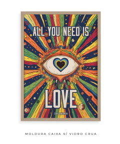 Imagem do Quadro / Pôster - The Beatles - All You Need Is Love