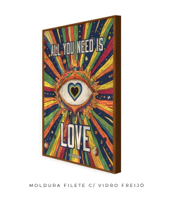 Quadro / Pôster - The Beatles - All You Need Is Love - loja online