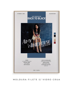 Quadro / Pôster - Back To Black - comprar online