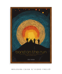 Quadro / Pôster - Paul McCartney and Wings - Band on the Run - comprar online