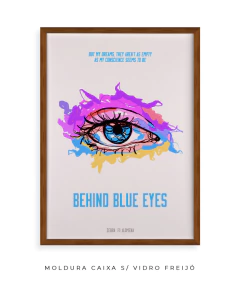 Quadro / Pôster - The Who - Behind Blue Eyes - comprar online