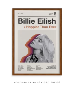 Quadro / Pôster -- Billie Eilish - Happier Than Ever - comprar online