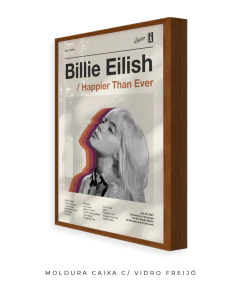 Quadro / Pôster -- Billie Eilish - Happier Than Ever na internet