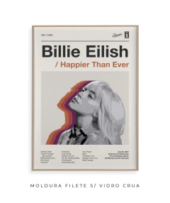 Quadro / Pôster -- Billie Eilish - Happier Than Ever - comprar online