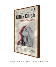Quadro / Pôster -- Billie Eilish - Happier Than Ever - loja online