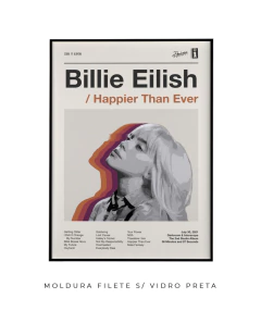 Imagem do Quadro / Pôster -- Billie Eilish - Happier Than Ever