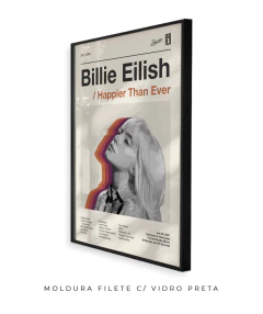 Quadro / Pôster -- Billie Eilish - Happier Than Ever