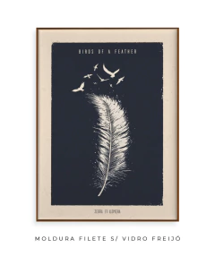 Quadro / Pôster - Billie Eilish - Birds of a Feather - Zebra Filomena | Quadros e Pôsteres de Música