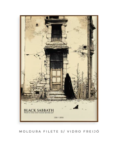Quadro / Pôster - Black Sabbath - Black Sabbath - Zebra Filomena | Quadros e Pôsteres de Música