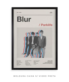 Quadro / Pôster -- Blur - Parklife - Zebra Filomena | Quadros e Pôsteres de Música