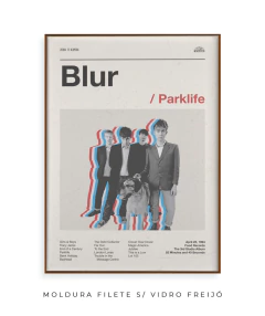 Quadro / Pôster -- Blur - Parklife - loja online