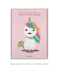 Quadro / Pôster - Lady Gaga - Born This Way - comprar online