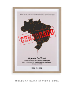 Imagem do Quadro / Pôster - Chico Buarque - Apesar de Você