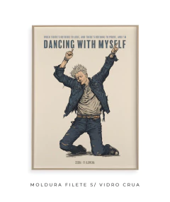 Quadro / Pôster - Billy Idol - Dancing with Myself - comprar online