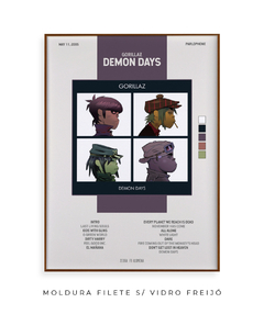 Quadro / Pôster - Demon Days - Zebra Filomena | Quadros e Pôsteres de Música