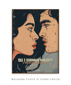 Quadro / Pôster - Arctic Monkeys - Do I Wanna Know? - Zebra Filomena | Quadros e Pôsteres de Música