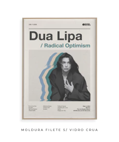 Quadro / Pôster - Dua Lipa - Radical Optimism