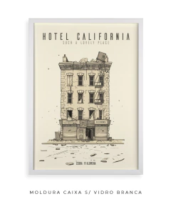 Quadro / Pôster - Eagles - Hotel California - Zebra Filomena | Quadros e Pôsteres de Música