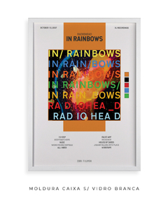 Quadro / Pôster - In Rainbows - Zebra Filomena | Quadros e Pôsteres de Música