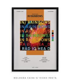 Quadro / Pôster - In Rainbows - Zebra Filomena | Quadros e Pôsteres de Música