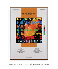 Quadro / Pôster - In Rainbows - Zebra Filomena | Quadros e Pôsteres de Música