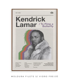 Quadro / Pôster - Kendrick Lamar - To Pimp a Butterfly - Zebra Filomena | Quadros e Pôsteres de Música