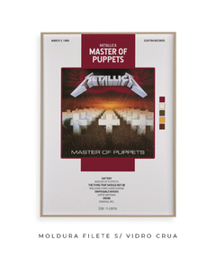 Quadro / Pôster -- Master of Puppets - comprar online