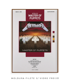 Quadro / Pôster -- Master of Puppets - Zebra Filomena | Quadros e Pôsteres de Música