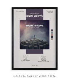 Quadro / Pôster - Imagine Dragons - Night Visions - Zebra Filomena | Quadros e Pôsteres de Música