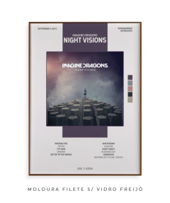 Quadro / Pôster - Imagine Dragons - Night Visions - Zebra Filomena | Quadros e Pôsteres de Música