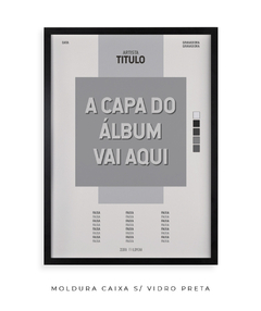 Quadro / Pôster - Personalizado Capa de Álbum - Zebra Filomena | Quadros e Pôsteres de Música