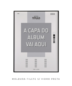 Imagem do Quadro / Pôster - Personalizado Capa de Álbum