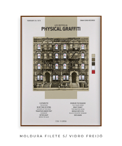 Quadro / Pôster - Physical Graffiti - Zebra Filomena | Quadros e Pôsteres de Música