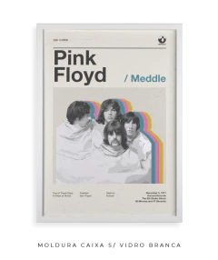 Quadro / Pôster - Pink Floyd - Meddle - Zebra Filomena | Quadros e Pôsteres de Música