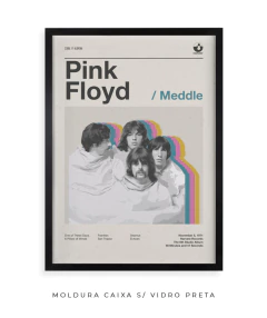Quadro / Pôster - Pink Floyd - Meddle - Zebra Filomena | Quadros e Pôsteres de Música