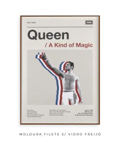 Quadro / Pôster - Queen - A Kind of Magic - Zebra Filomena | Quadros e Pôsteres de Música