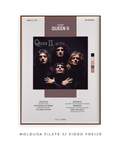 Quadro / Pôster - Queen II - Zebra Filomena | Quadros e Pôsteres de Música