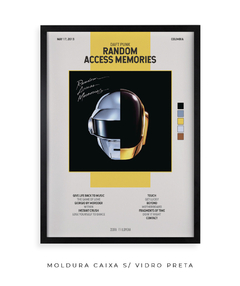 Quadro / Pôster - Random Access Memories - Zebra Filomena | Quadros e Pôsteres de Música