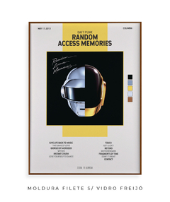 Quadro / Pôster - Random Access Memories - Zebra Filomena | Quadros e Pôsteres de Música