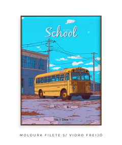 Quadro / Pôster - Nirvana - School - Zebra Filomena | Quadros e Pôsteres de Música