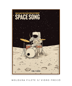 Quadro / Pôster - Space Song - Zebra Filomena | Quadros e Pôsteres de Música