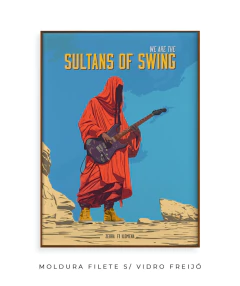 Quadro / Pôster - Dire Straits - Sultans of Swing - Zebra Filomena | Quadros e Pôsteres de Música