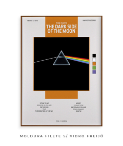 Quadro / Pôster - The Dark Side of the Moon - Zebra Filomena | Quadros e Pôsteres de Música