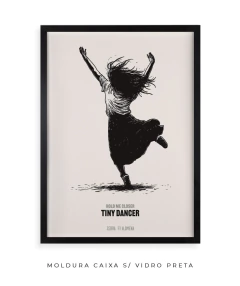 Quadro / Pôster - Elton John - Tiny Dancer - Zebra Filomena | Quadros e Pôsteres de Música