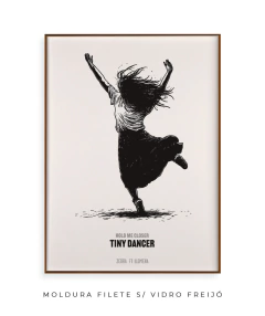 Quadro / Pôster - Elton John - Tiny Dancer - Zebra Filomena | Quadros e Pôsteres de Música