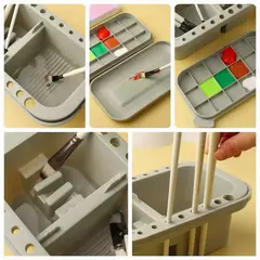 Set para arte con limpiador de pinceles en internet