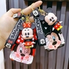 Llavero 3D + Portasube MIckey&Minnie