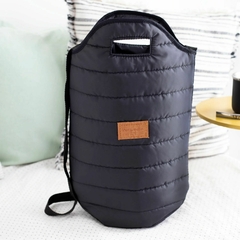Bolso Matero Matelasse negro brilloso - comprar online