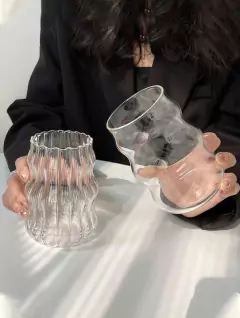 Vaso Nube rayado con sorbete - Donna´s tienda