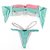 Top Wendy / Calcinha Josy Semi Fio/ Azul Piscina | Rosa BB - Branco na internet